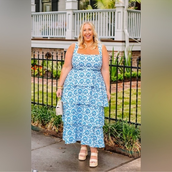 Show Me Your MuMu Dresses & Skirts - Show Me Your Mumu Tiered Cottom MIDI dress